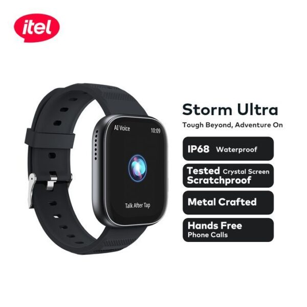 itel 2.02" HD Storm Ultra Scratch & Water Proof Smart Watch ISW-023