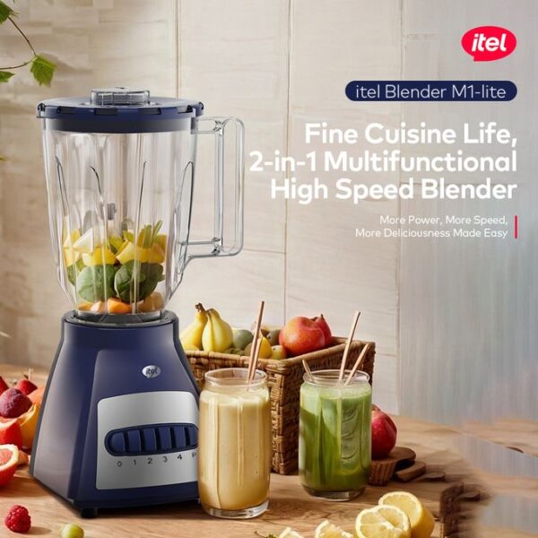 itel Multi-function Blender 1.5L M1 Lite 500W Motor Easy Mixing - Image 2