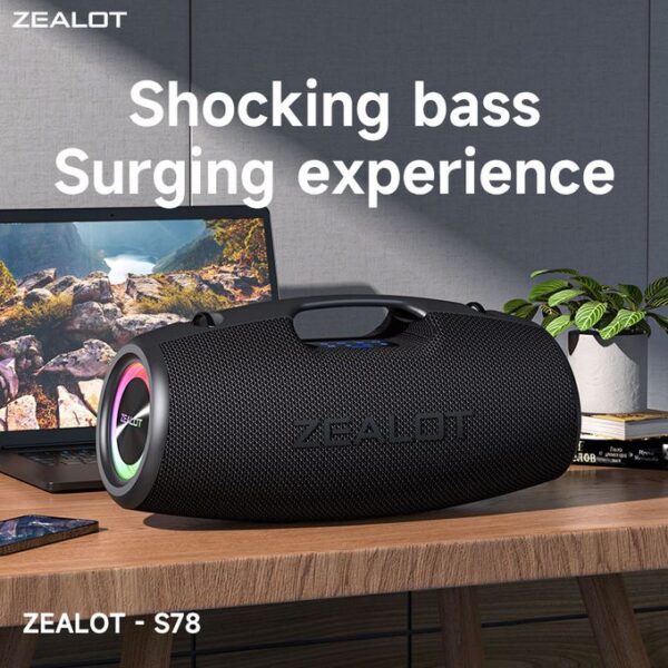 Zealot 100W Super Bass Bluetooth Speaker With 24000mAh Battery S78 - Image 5