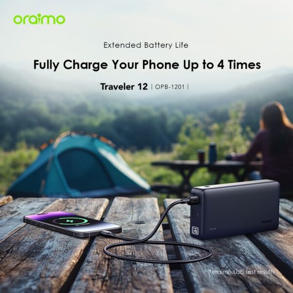 Oraimo Traveler 12 20000mAh 12W Fast Charging Power-Bank OPB-1201 - Image 5