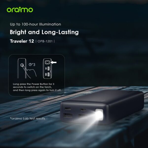 Oraimo Traveler 12 20000mAh 12W Fast Charging Power-Bank OPB-1201 - Image 8