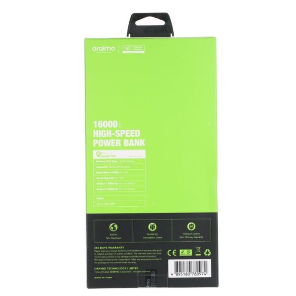 Oraimo OPB-P160D Traveler 160 16000mAh High Speed - Image 2