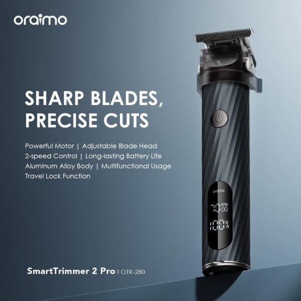 Oraimo Smart-Trimmer 2 Pro 7000RPM Powerful Trimmer Clipper OTR-280 - Image 2