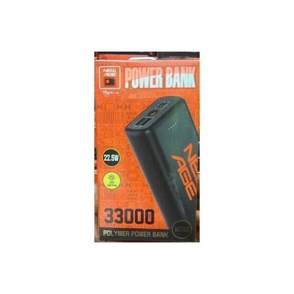 New Age 33000mAh POWER BANK TYPE C INPUT & OUTPUT - Image 2