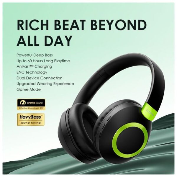 Oraimo BoomPop 2 OHP -610S Powerful Deep Bass Dual Wireless Headset - Image 7