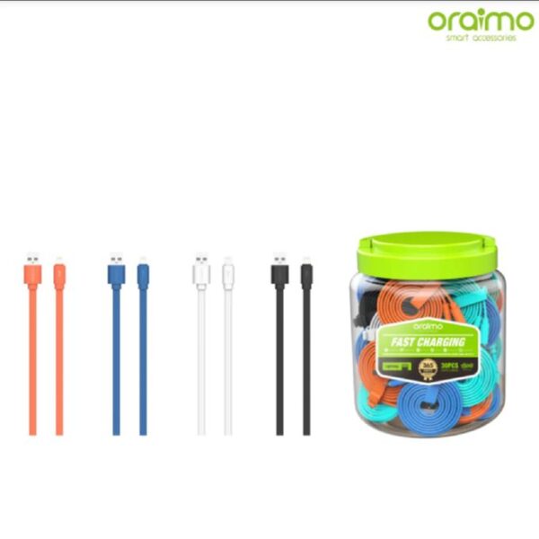 Oraimo LIGHTNING IPHONE OCD-L22 CANDY COLOUR 5V 2.1A 1M CABLE