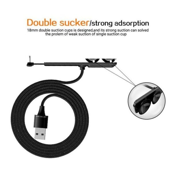 Phone Game Fast Charging Cable Micro/lightning/type-C Data Cable 1.2m Length Double Suction Cup90 Degree Elbow Port Design - Image 4