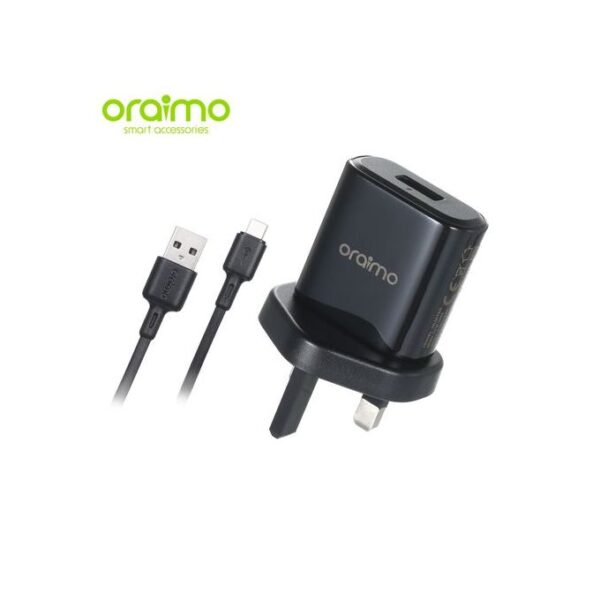 Oraimo Charger Kit Oraimo OCW-U65S Fast Charger With Usb Cable