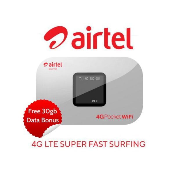 Airtel 4G LTE MiFi WiFi Internet HotSpot Router Vida M4 + 30GB Data Bonus