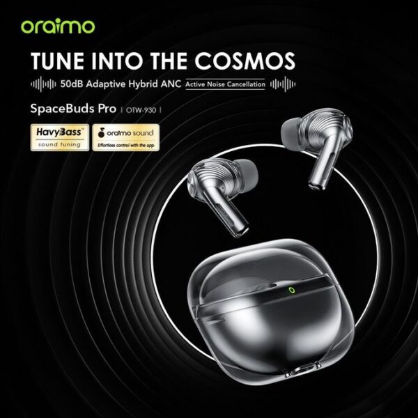 Oraimo SpaceBuds-Pro 50dB Hybrid ANC True Wireless Earbuds OTW-930 - Image 2