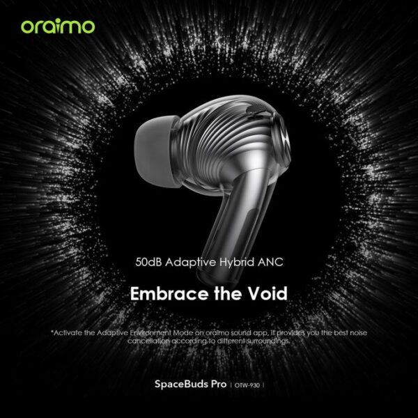 Oraimo SpaceBuds-Pro 50dB Hybrid ANC True Wireless Earbuds OTW-930 - Image 3