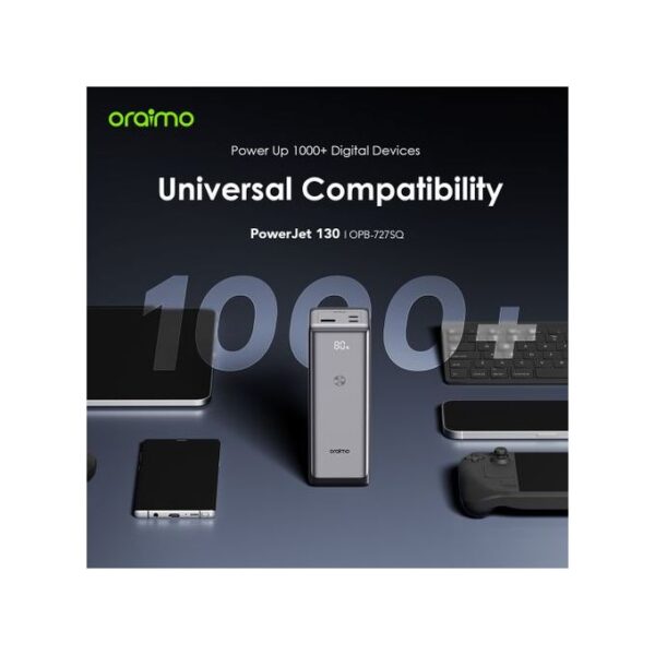 Oraimo Power-Jet 130 27600mAh 130W Fast Laptop Power-Bank OPB-727SQ - Image 6