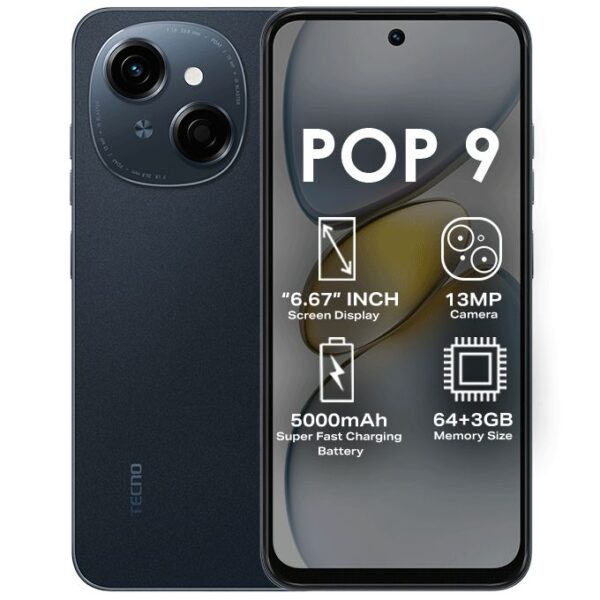 Tecno Pop 9 6.67" 3GB RAM /64GB ROM Android 14