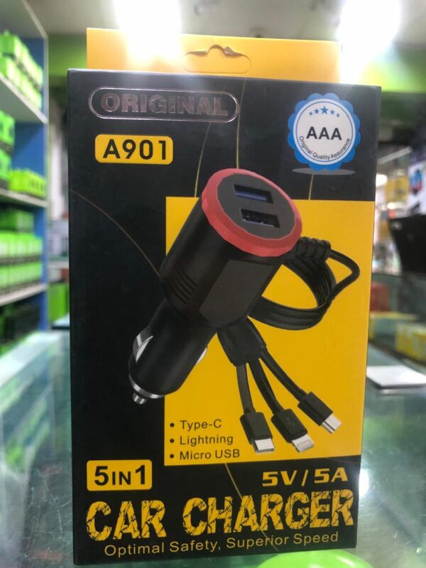 ORIGINAL CAR CHARGER 5IN1 A901