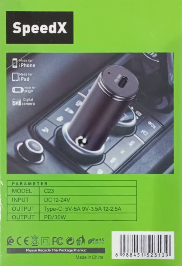 SPEEDX WIRELESS CAR CHARGER C23 - Image 2