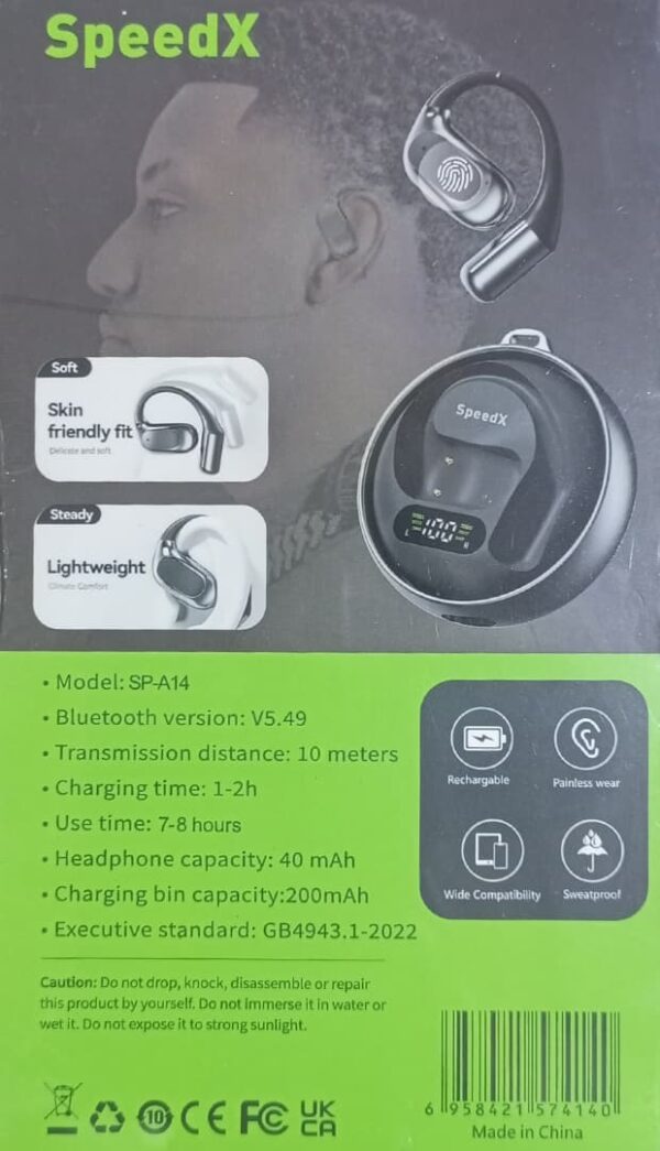 SPEEDX WIRELESS SPORT EAPHONE SP-A14 - Image 3