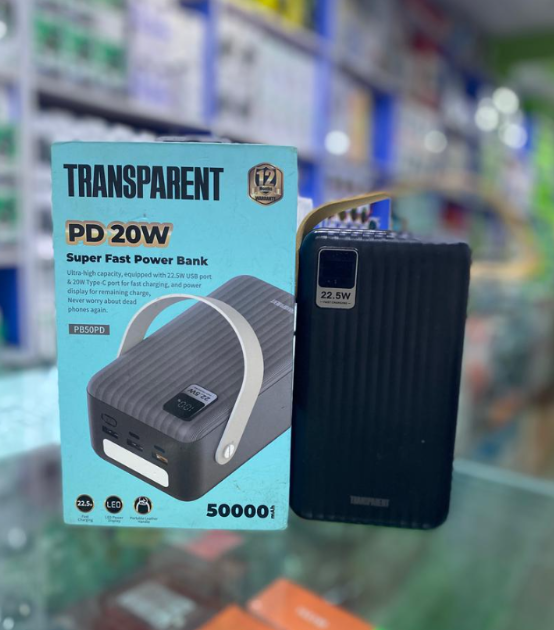 Transparent Power Bank 50000mAh - Image 4