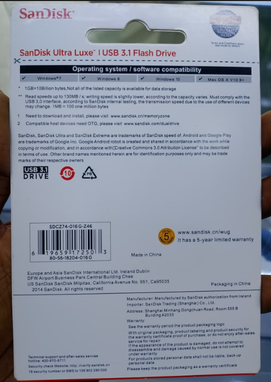 Sandisk Ultra Flash USB 16GB - Image 2