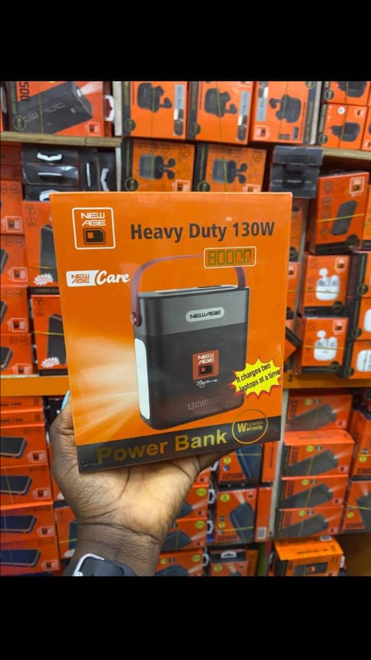 Newage power bank 80,000mah heavy duty 130W fast charging