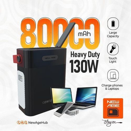 Newage power bank 80,000mah heavy duty 130W fast charging - Image 2