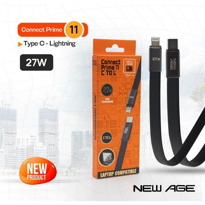 New Age Connect Prime 11 27W Type-C to Iphone Cable Laptop Compatible - Image 2