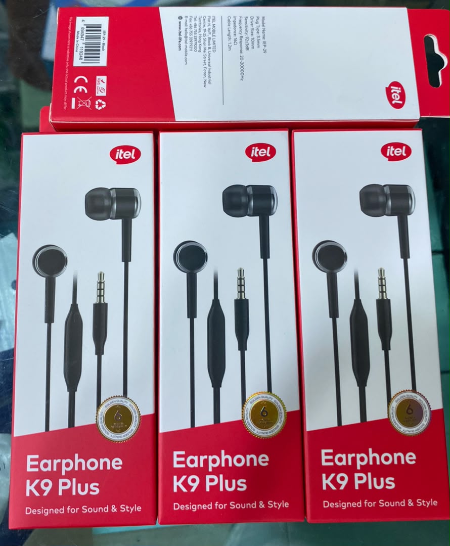 itel K9 Plus Heavy Bass 3.5mm Wired Earphones With Mic - Image 4