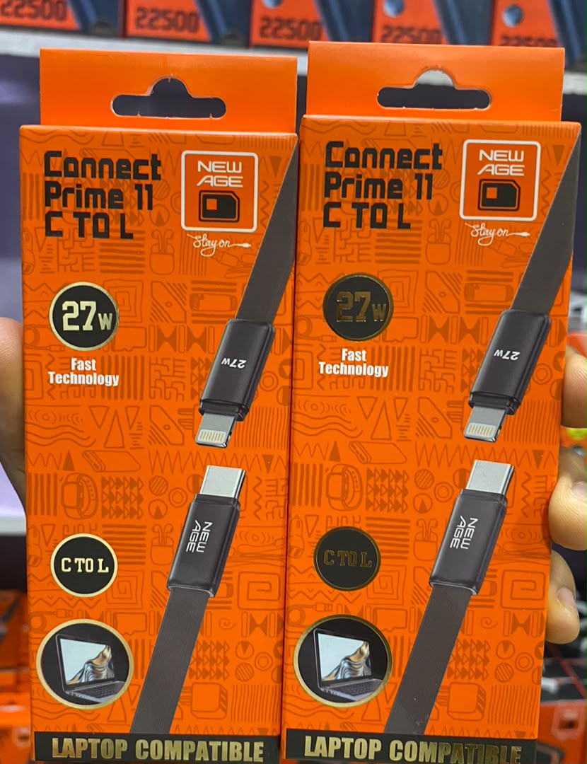 New Age Connect Prime 11 27W Type-C to Iphone Cable Laptop Compatible